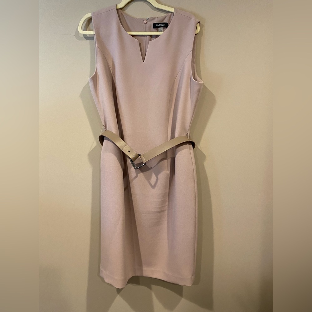 Blush Pink Nine West Scuba Dress